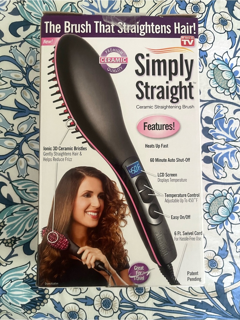 New Ionic premium quality Ceramic Hair Straightening Brush